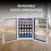 Whynter BR-091WS 90-Can Stainless Steel Beverage Refrigerator - Reversible Door Orientation