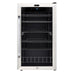 Whynter BR-1211DS 136-Can Stainless Steel Beverage Refrigerator - Front View Empty Inside Closed Door
