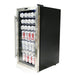 Whynter BR-125SD 117-Can Stainless Steel Beverage Refrigerator - Front Right View Loaded Inside