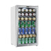 Whynter BR-128WS 17" Freestanding Beverage Refrigerator - Front Right View Loaded Inside Closed Door