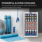 Whynter BR-128WS 17" Freestanding Beverage Refrigerator - Powerful and Even Cooling