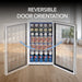 Whynter BR-128WS 17" Freestanding Beverage Refrigerator - Reversible Door Orientation