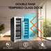 Whynter BWB-2060FDS 24″ Dual Zone French Door Wine & Beverage Center - double pane tempered glass door