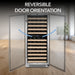 Whynter BWR-0922DZ 92-Bottle Dual-Zone Built-In Wine Refrigerator - Reversible Door Orientation