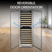 Whynter BWR-1642DZ 164-Bottle Dual-Zone Built-In Wine Refrigerator - Reversible Door Orientation