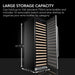 Whynter BWR-1662SD 166-Bottle Single-Zone Built-In Wine Refrigerator - Large Storage Capacity and Dimensions  Shown