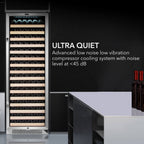 Whynter BWR-1662SD 166-Bottle Single-Zone Built-In Wine Refrigerator - Ultra Quiet Operation