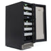 Whynter BWR-171DS 17-Bottle Dual-Zone Built-In Wine Refrigerator - Front left view with wines inside open door