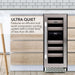 Whynter BWR-171DS 17-Bottle Dual-Zone Built-In Wine Refrigerator - Ultra Quiet Operation