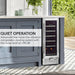 Whynter BWR-18SD 18-Bottle Built-In Wine Refrigerator - quiet operation low noise and low vibration