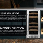 Whynter BWR-281DZ 28-Bottle Dual Zone Built-In Wine Refrigerator - sabbath mode and memory function available