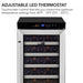 Whynter BWR-33SD 33-Bottle Built-In Wine Refrigerator - adjustable LED thermostat touchscreen control