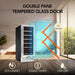 Whynter BWR-33SD 33-Bottle Built-In Wine Refrigerator - double pane tempered glass door shown