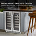 Whynter BWR-401DS 40-Bottle Dual-Zone Built-In Wine Refrigerator - Premium and Exquisite Design