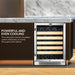 Whynter BWR-541STS 54-Bottle Single-Zone Built-In Wine Refrigerator - Powerful and Even Cooling shown