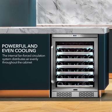 Whynter BWR-545XS 54-Bottle Built-In Wine Refrigerator - Powerful and Even Cooling