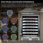 Whynter BWR-545XS 54-Bottle Built-In Wine Refrigerator - Spectrum Lightshow Experience