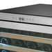 Whynter BWR-545XS 54-Bottle Built-In Wine Refrigerator - close up view of the touchscreen controls