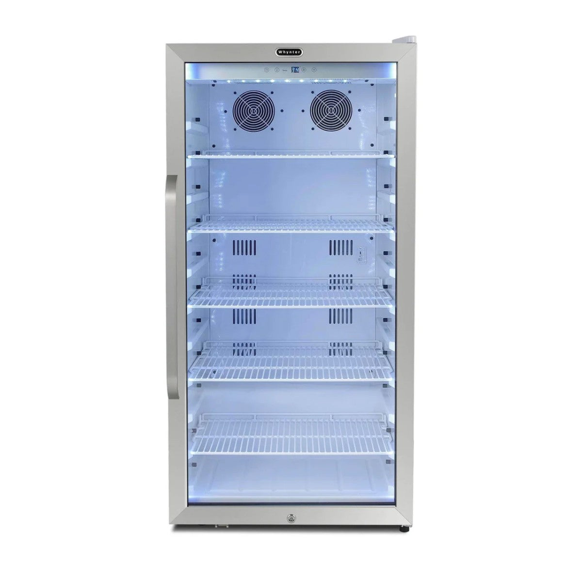 Whynter CBM-815WS 8.1 cu.ft. Commercial Beverage Refrigerator - Front View empty inside closed door