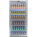 Whynter CBM-815WS 8.1 cu.ft. Commercial Beverage Refrigerator - Front View with beverages inside closed  door