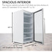 Whynter CBM-815WS 8.1 cu.ft. Commercial Beverage Refrigerator - Spacious interior - dimensions shown