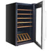 Whynter FWC-341TS 34-Bottle Freestanding Wine Refrigerator - front view empty fridge open door