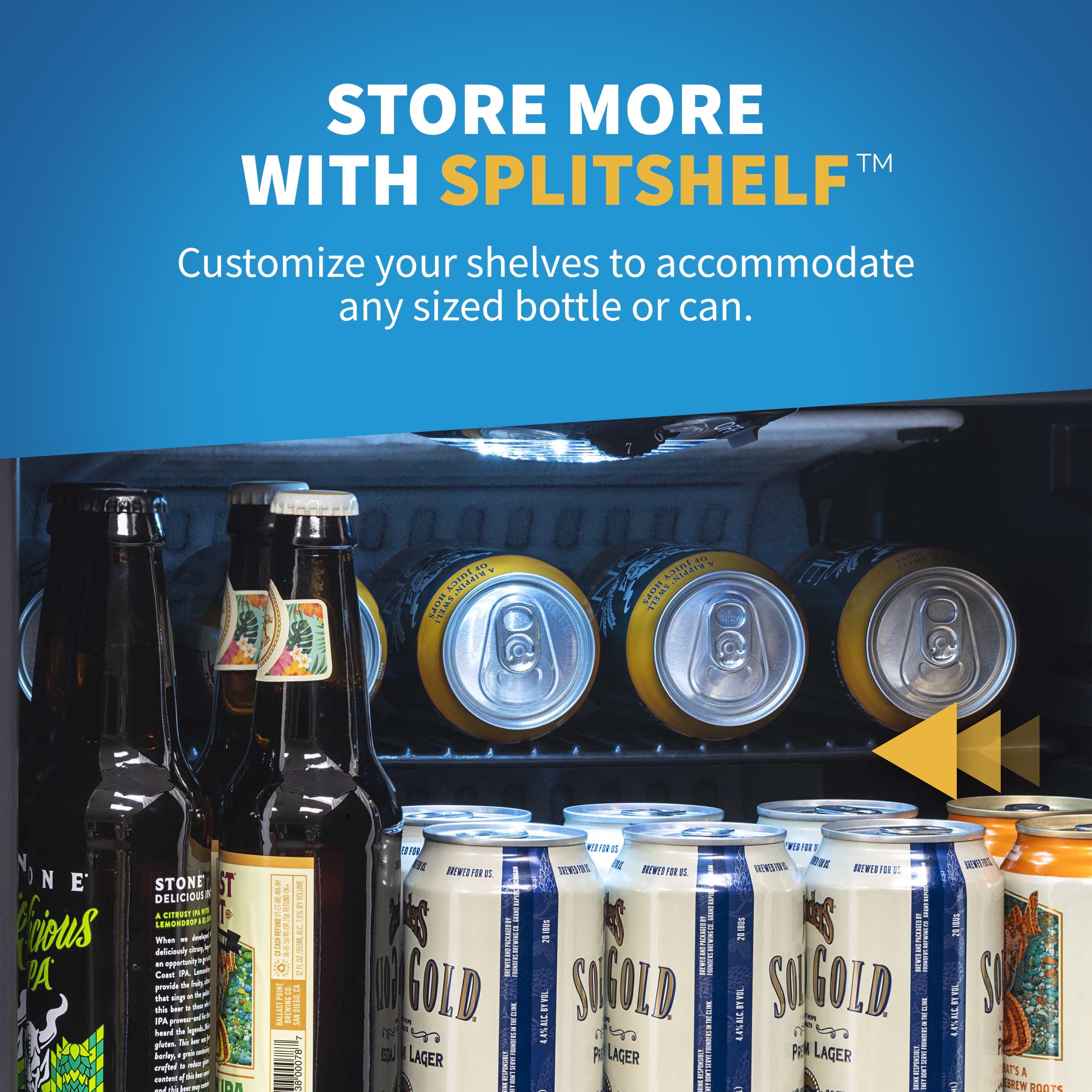 Newair Beers Of The World Custom Design 126 cans SplitShelf™