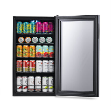 Newair “Beers of the World” Custom Designed Freestanding 126 Can Beer Fridge with SplitShelf™