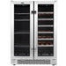 Whynter 20-Bottle/60-Can Undercounter Wine and Beverage Cooler - BWB-2060FDS,BWB-2060FDS