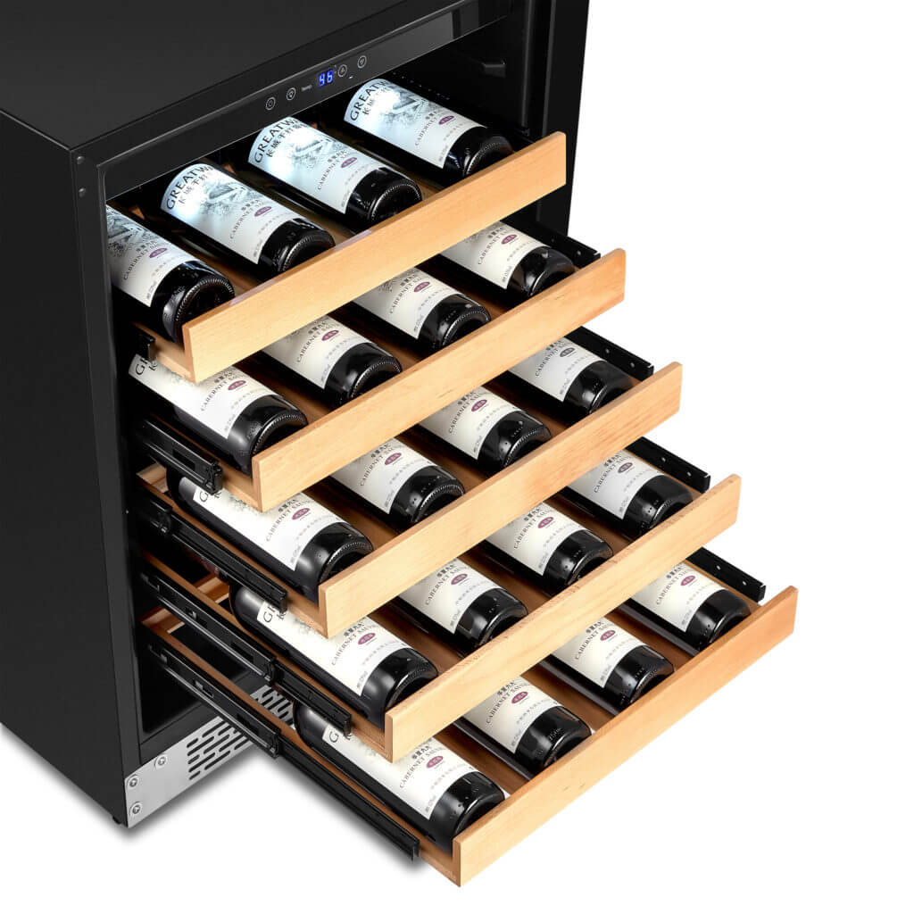 Whynter 24″ Built-In Stainless Steel 54 Bottle Wine Refrigerator Cooler