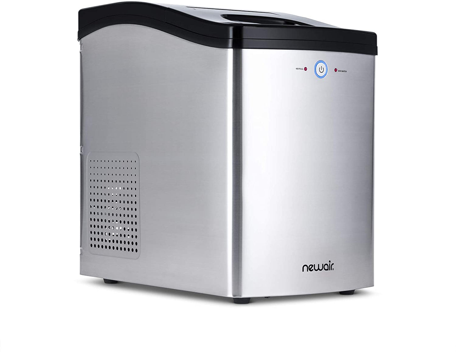 NewAir Countertop Nugget Ice Maker 40 lb. of Ice a Day in Stainless Steel