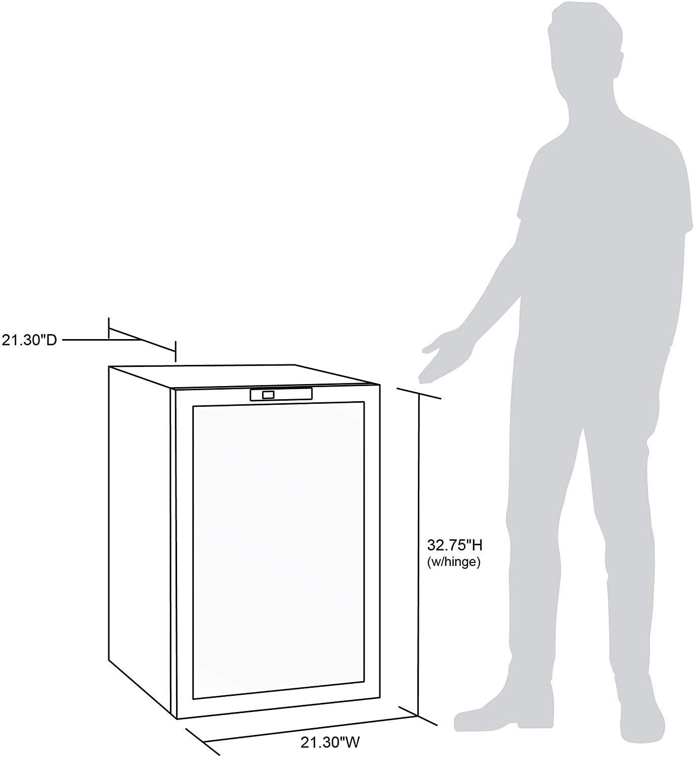 NewAir 160 Can Freestanding Beverage Fridge in Stainless Steel