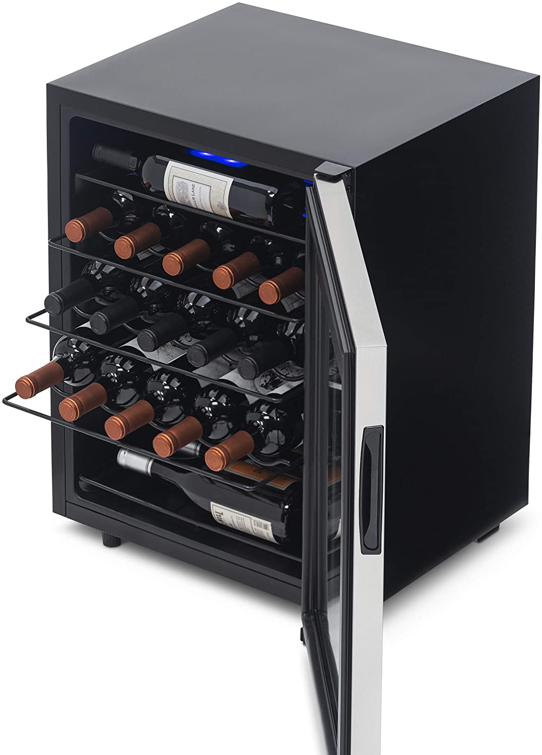 NewAir Freestanding 23 Bottle Compressor Wine Fridge in Stainless Steel