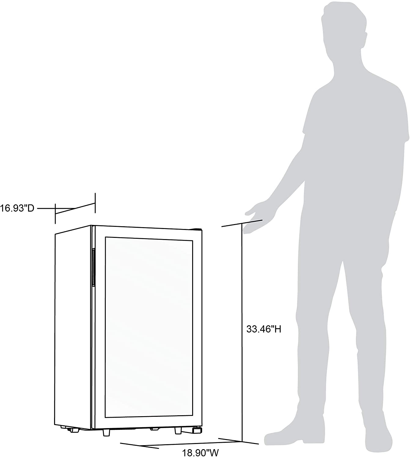 NewAir Freestanding 28 Bottle Dual Zone Wine Fridge in Stainless Steel