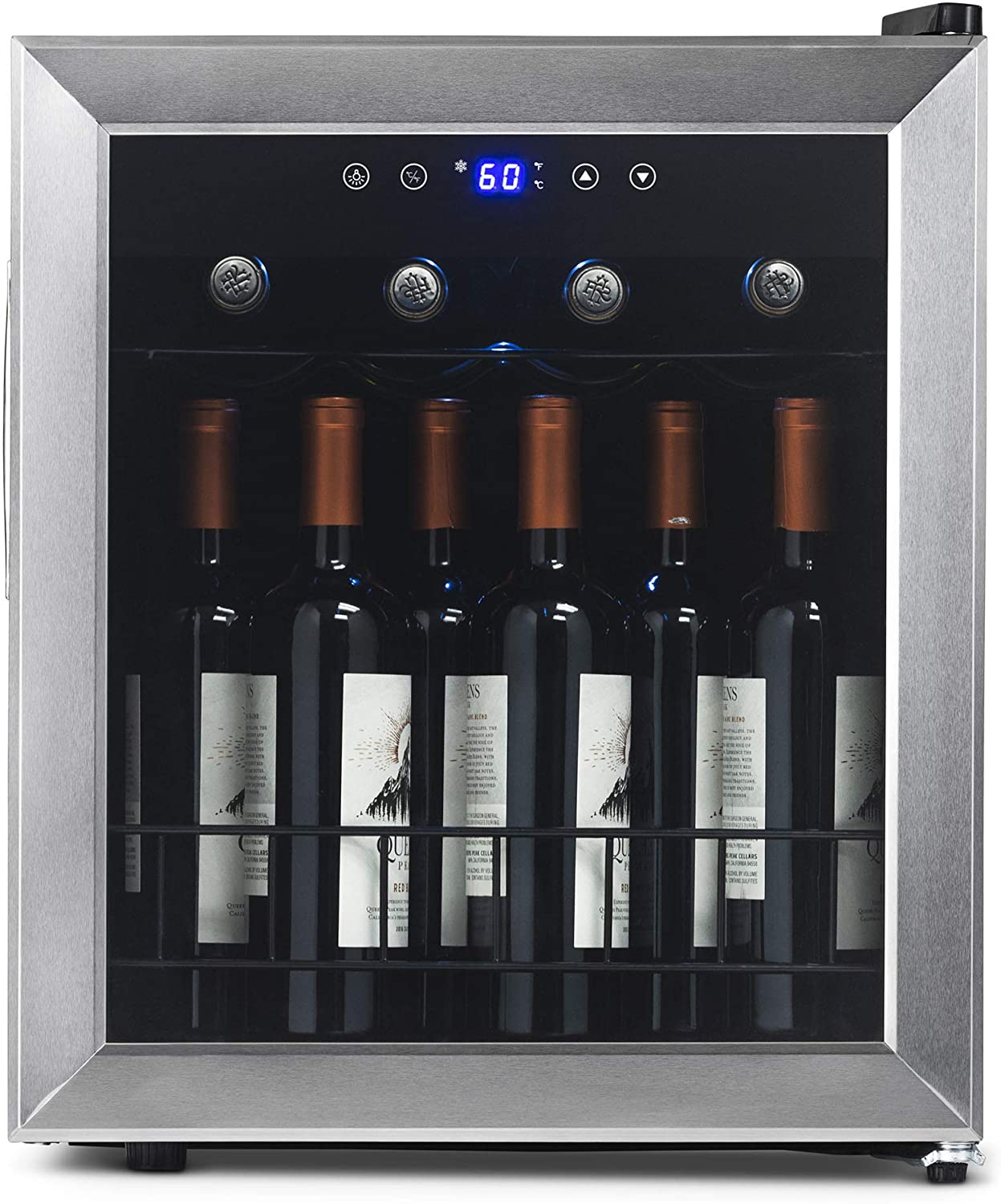 NewAir Freestanding 23 Bottle Compressor Wine Fridge in Stainless Steel
