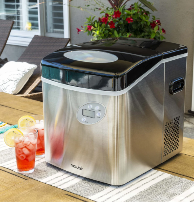 NewAir Countertop Ice Maker, 50 lbs. of Ice a Day, 3 Ice Sizes