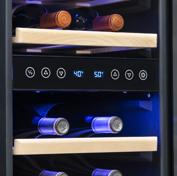 NewAir 15” Built-in 29 Bottle Dual Zone Wine Fridge