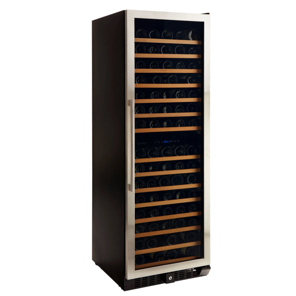 Smith-and-Hanks-166-bottle-wine-refrigerator-dual-zone-RW428DRE-premium-seamless-stainless-steel-angle_1280x2048_223e492e-2bcb-48b9-bf8d-3cc1695ac66a