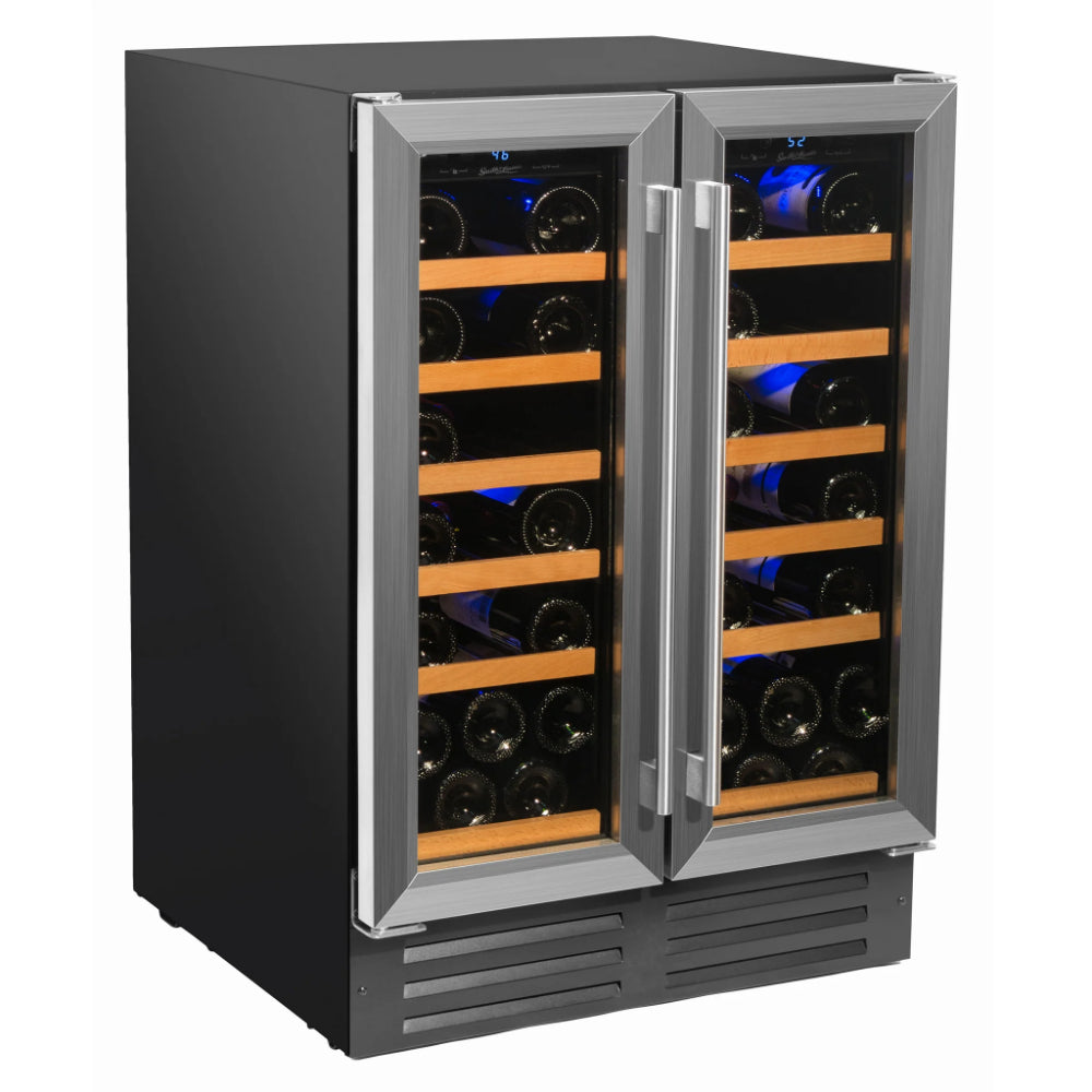 EdgeStar 36 Bottle 24 BuiltIn French Door Dual Zone Wine, 47 OFF