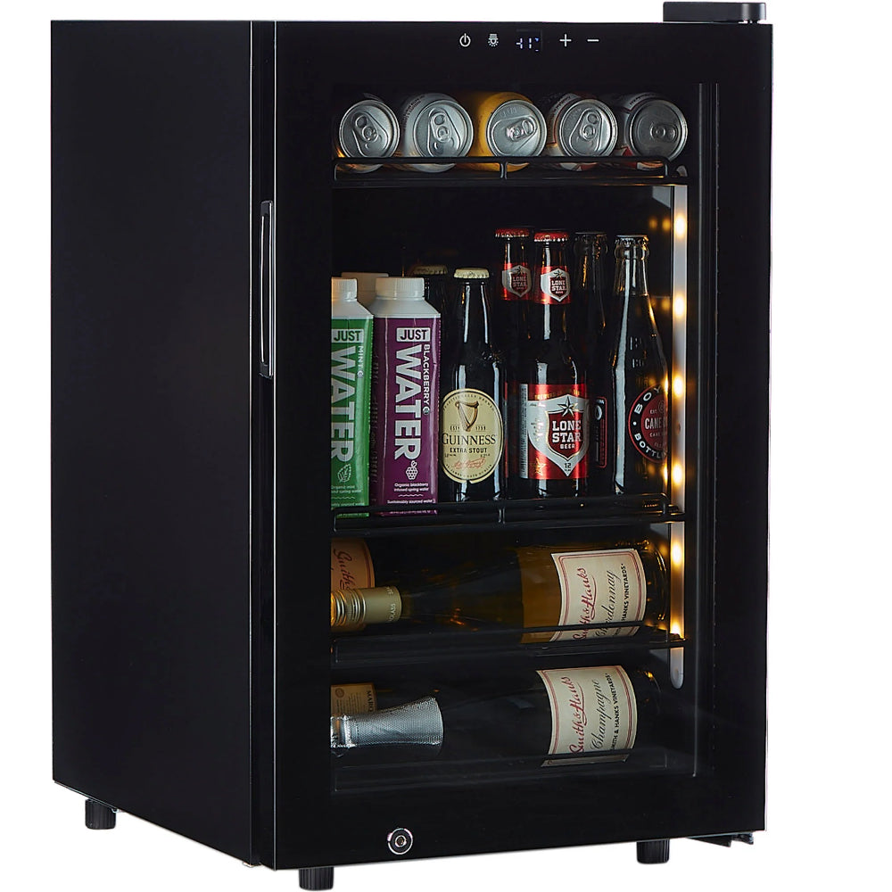 Smith-and-Hanks-80-can-beverage-cooler-single-zone-BEV70-modern-black-glass-angle_1995x1995_f956a0e1-a76f-4493-9dd7-b9ae6158bc7a