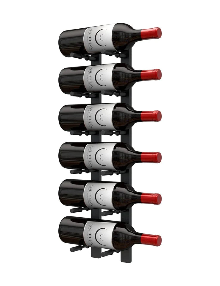 Horizontal wall top wine rack