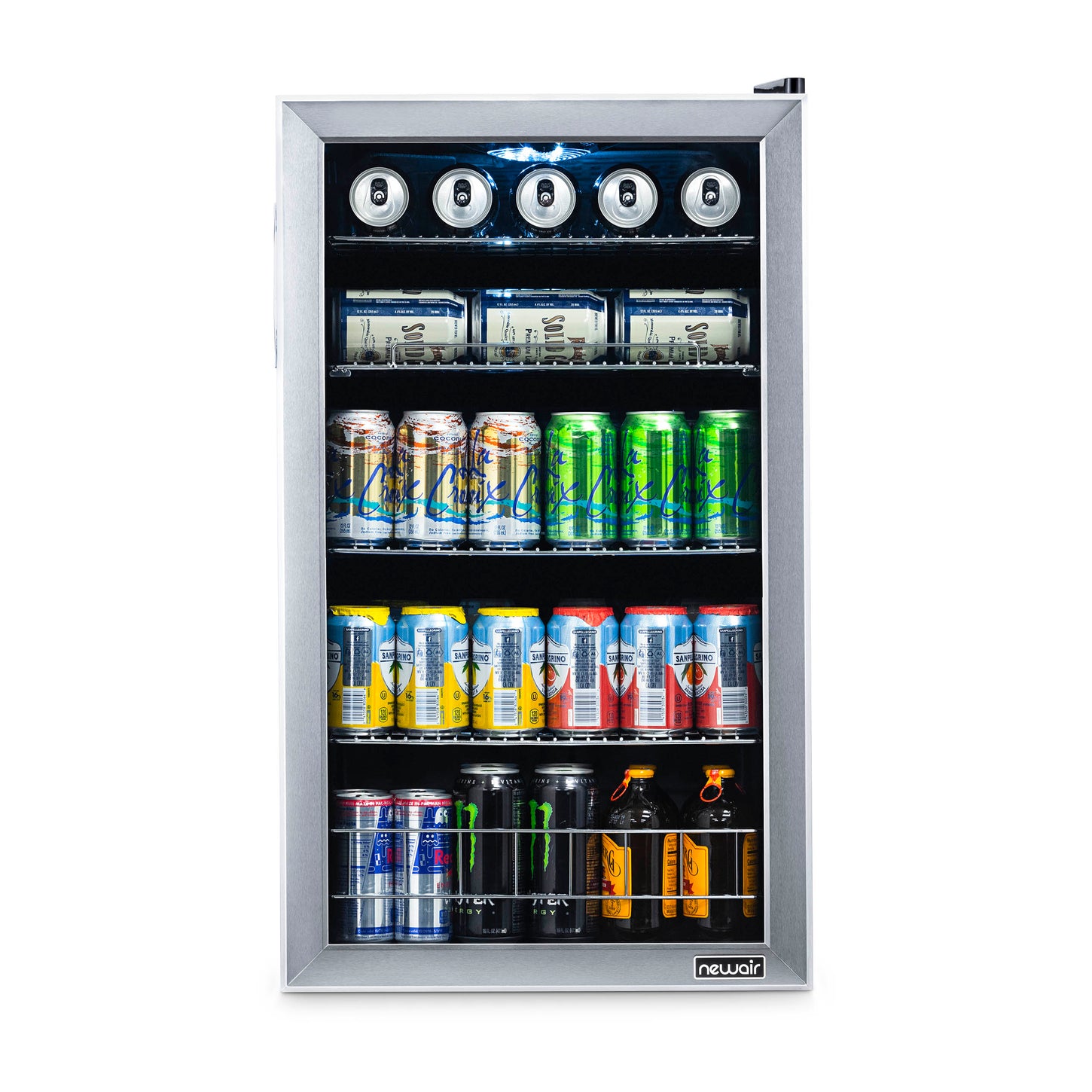NewAir 126 Can Freestanding Beverage Fridge with 4-Shelves