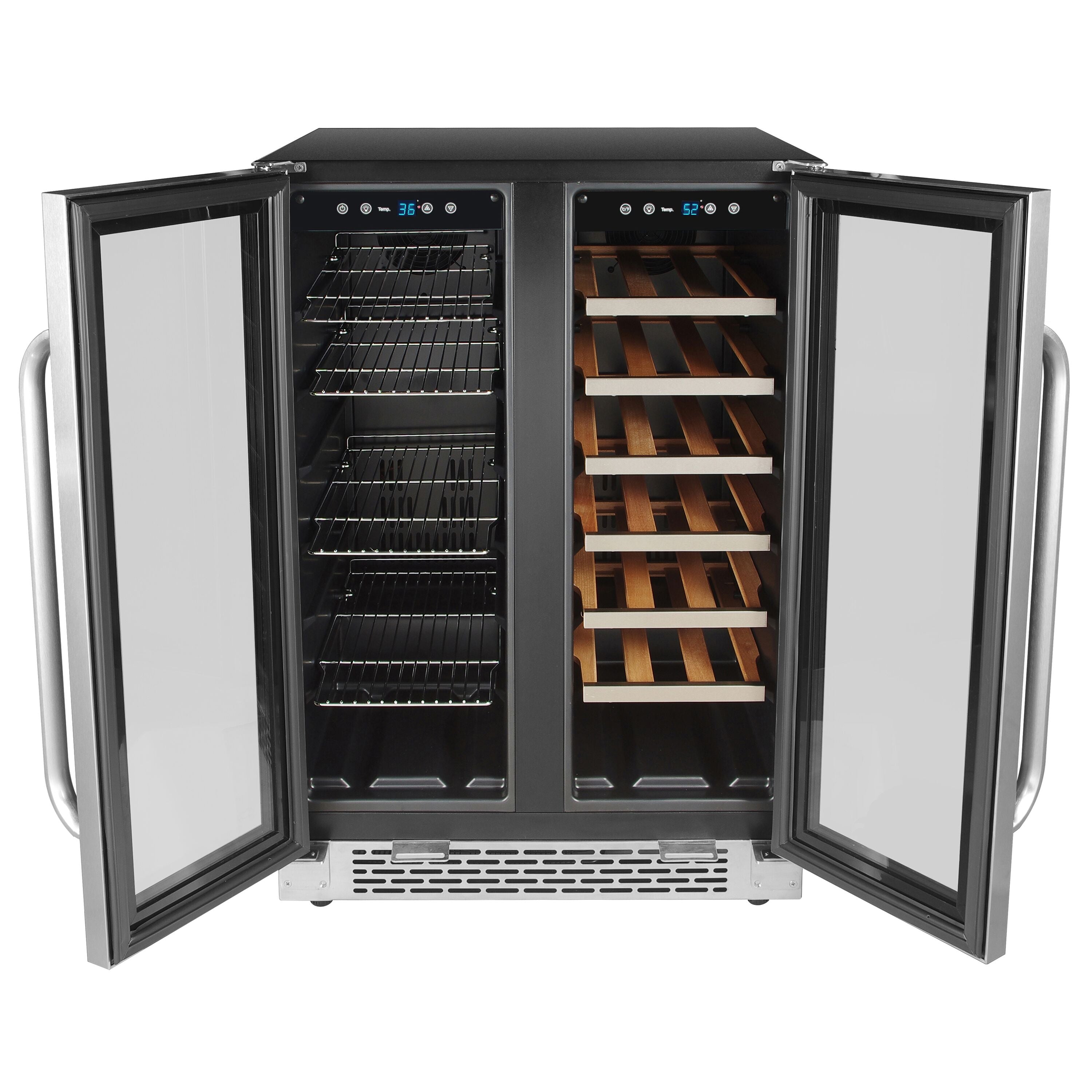 Whynter 20-Bottle/60-Can Undercounter Wine and Beverage Cooler - BWB-2060FDS,BWB-2060FDS