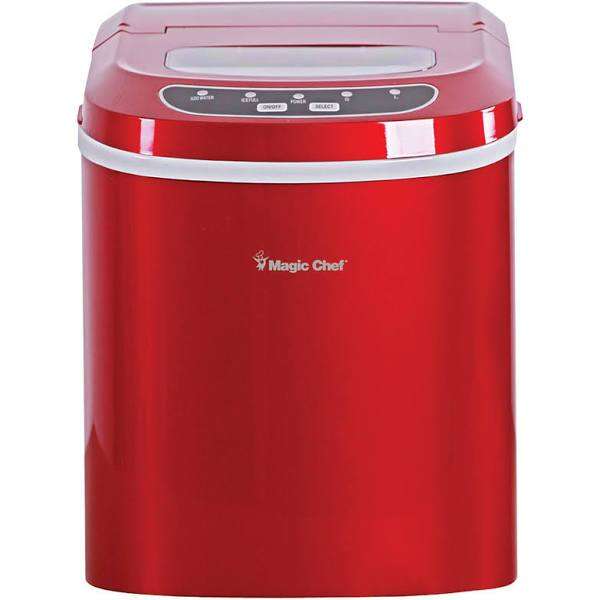 Magic Chef MCIM22R Portable Ice Cube Maker - 9.5" - RED,MCIM22R