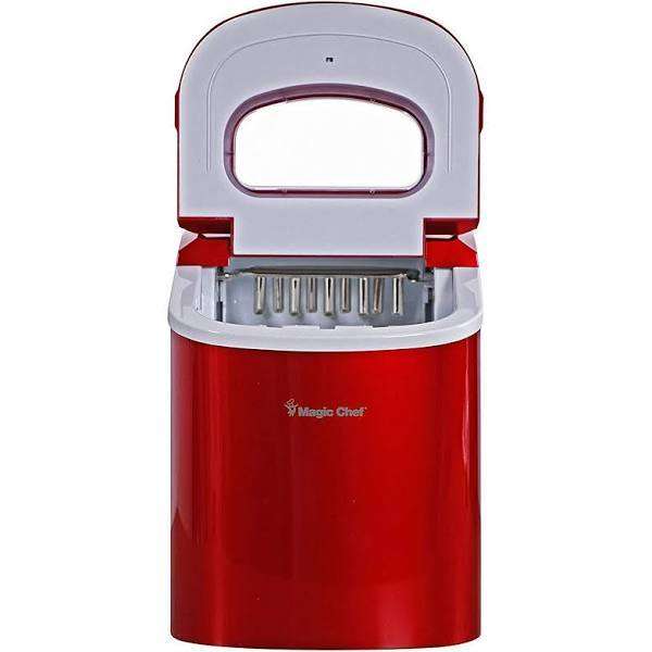 Magic Chef MCIM22R Portable Ice Cube Maker - 9.5" - RED,MCIM22R
