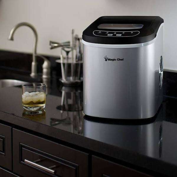 Magic Chef MCIM22ST Portable Ice Cube Maker - 9.5" - STAINLESS,MCIM22ST