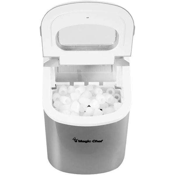 Magic Chef MCIM22SV Portable Ice Cube Maker - 9.5" - SILVER,MCIM22SV