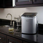Magic Chef MCIM22SV Portable Ice Cube Maker - 9.5" - SILVER,MCIM22SV