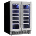 Silhouette Professional Napa 42-Bottle Dual Zone Wine Cooler - 23.8" Stainless DWC047D1BSSPR,DWC047D1BSSPR