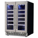 Silhouette Professional Napa 42-Bottle Dual Zone Wine Cooler - 23.8" Stainless DWC047D1BSSPR,DWC047D1BSSPR